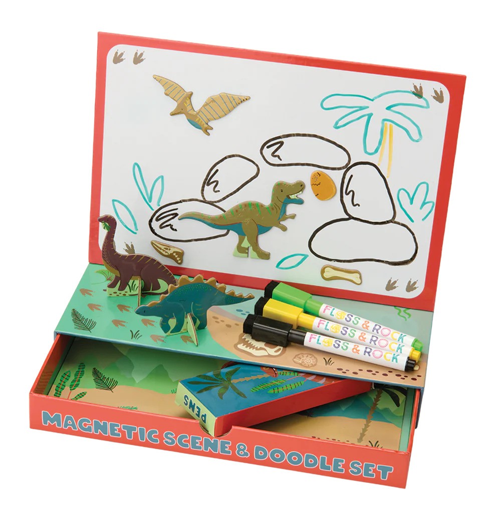 Dino Magnetic Scene & Doodle Set