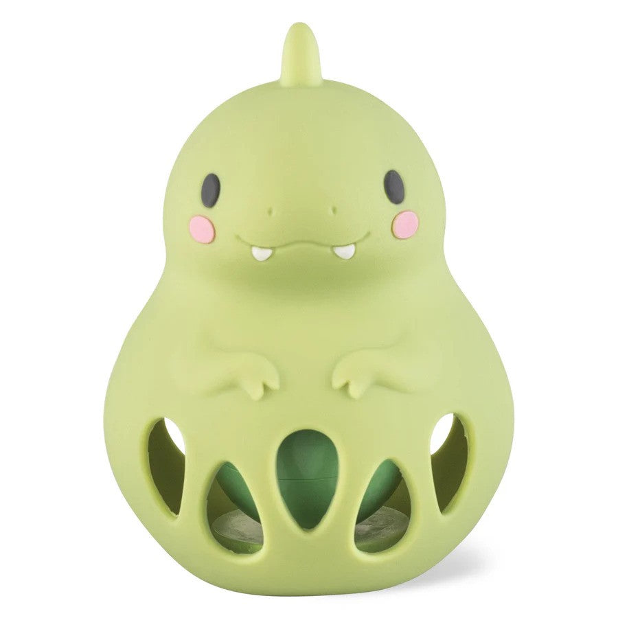 Dino Silicone Rattle