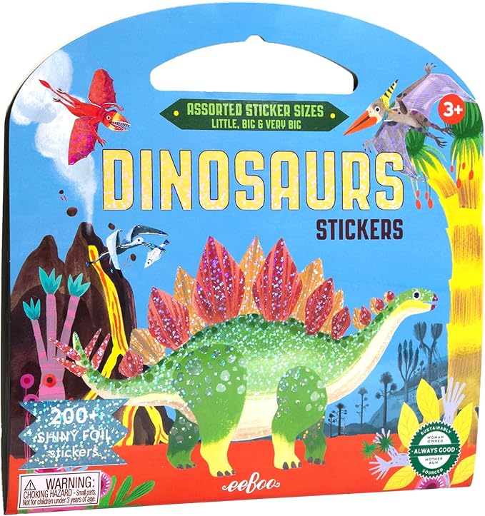 Dinosaurs Shiny Stickers Book