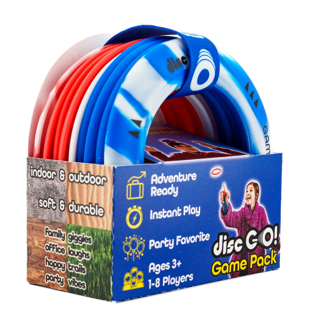 Disc Go! Mini Travel Disc Game – Red, White, & Blue