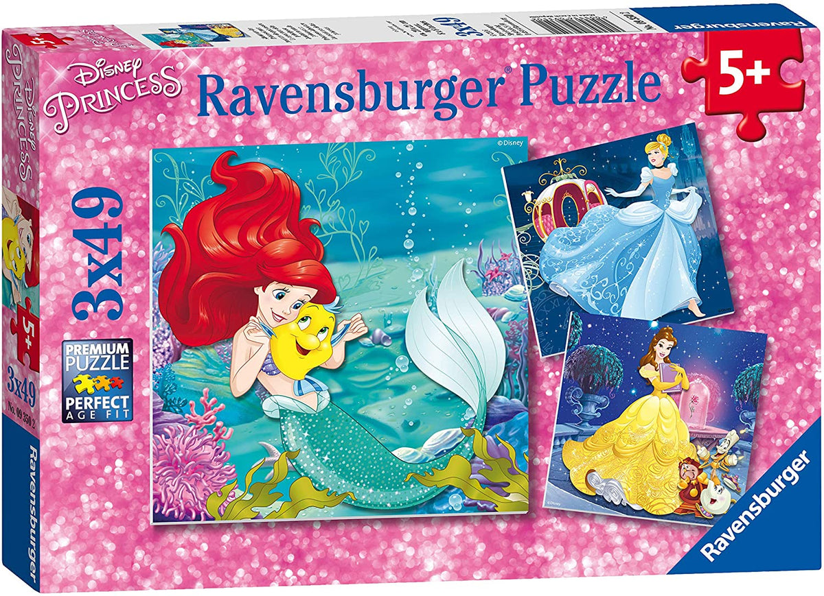 Disney Princess 3x49pc Puzzle Pack