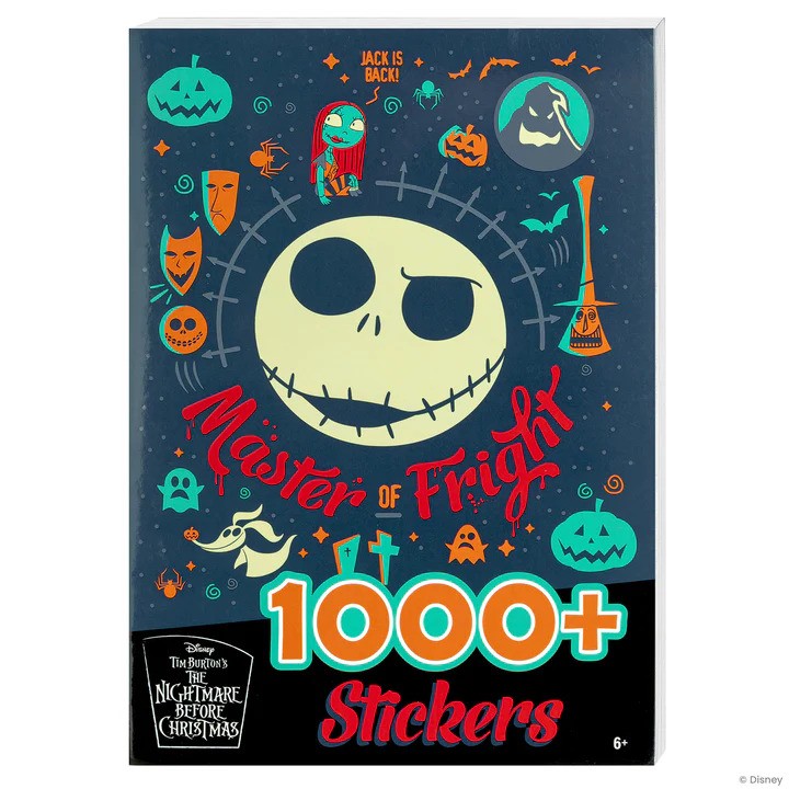 Disney Tim Burton's The Nightmare Before Christmas Master of Fright 1000+ Sticker Book