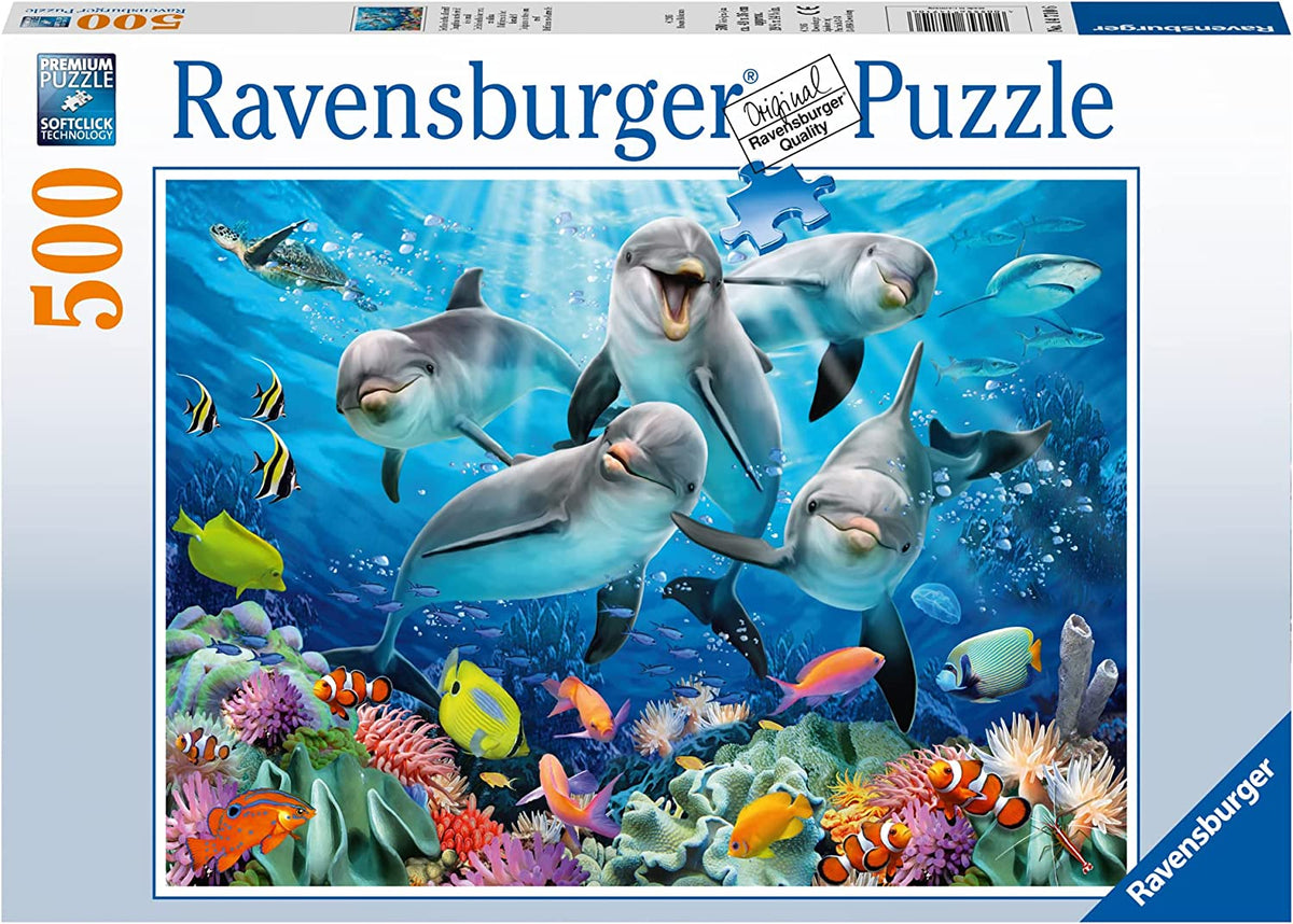 Dolphins in the Coral Reef 500pc Puzzle