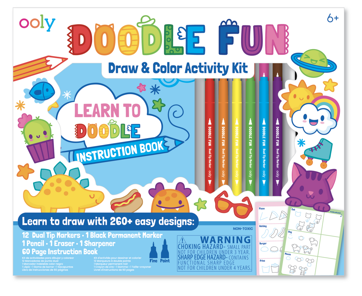 Doodle Fun Draw & Color Activity Kit