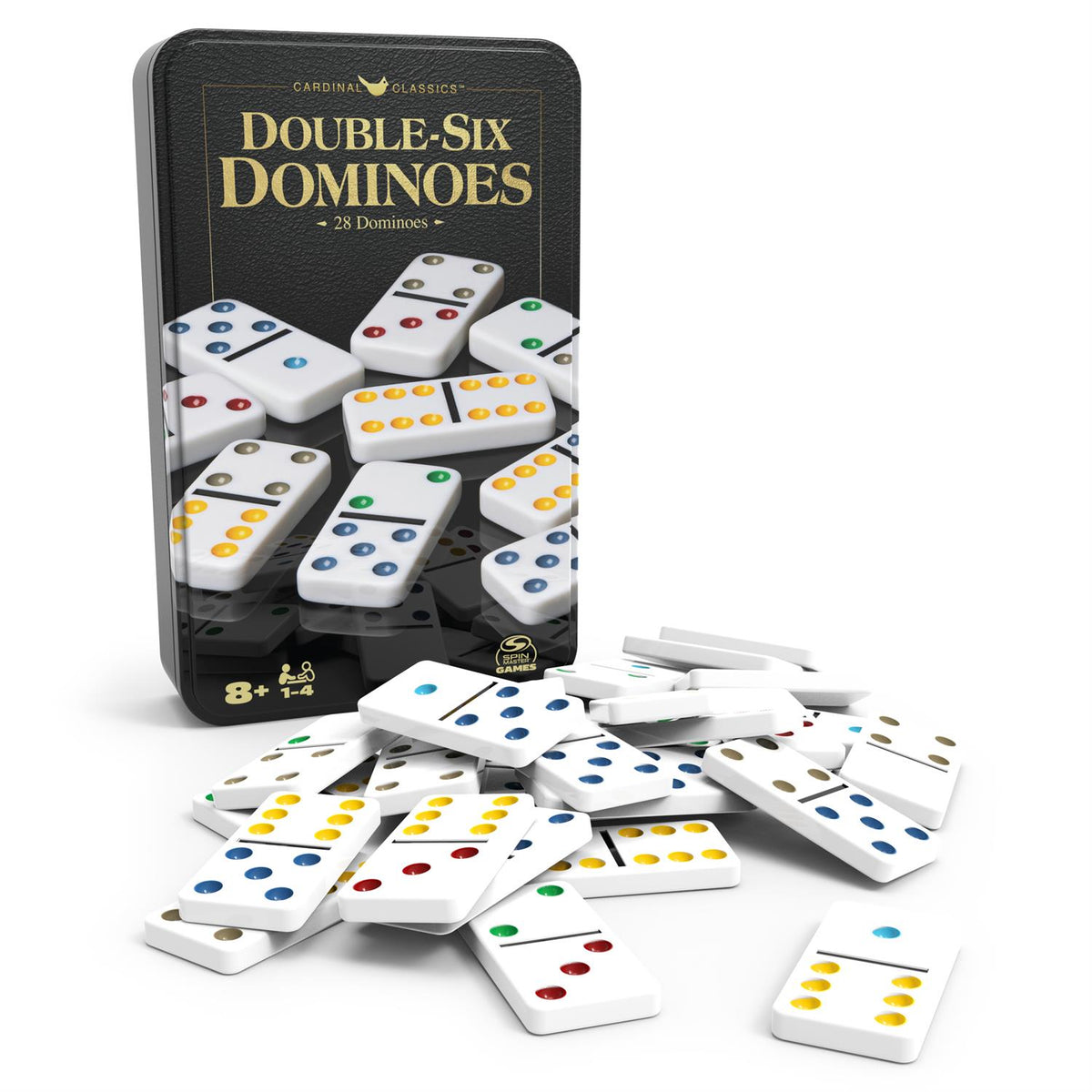 Double 6 Dominoes Tin