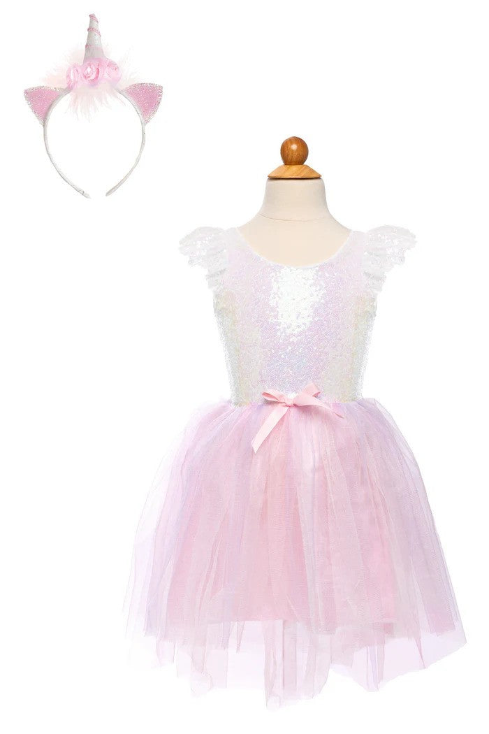 Dreamy Unicorn Dress & Headband Size 3/4