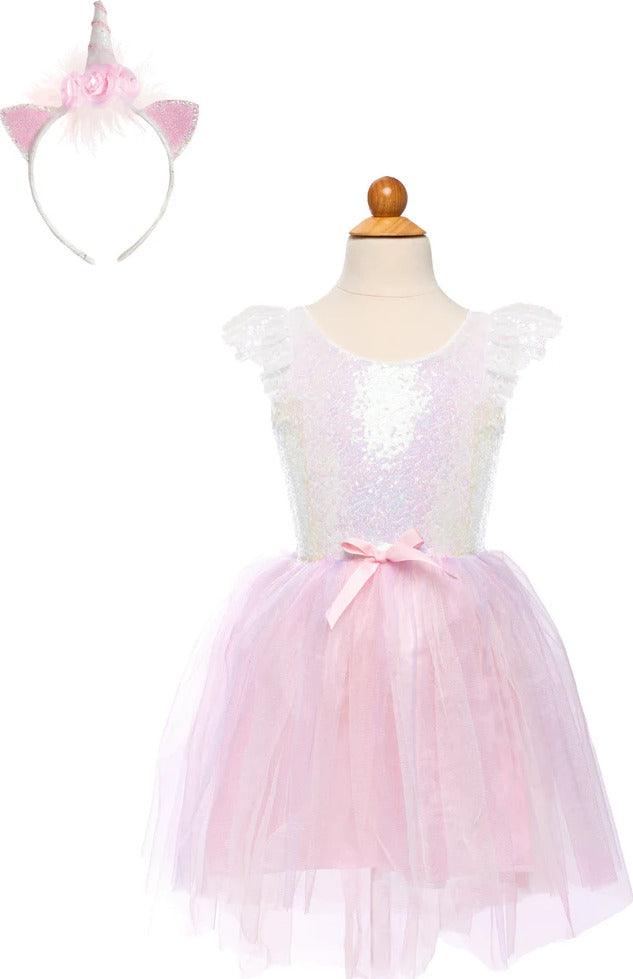 Dreamy Unicorn Dress and Headband Size 5/6