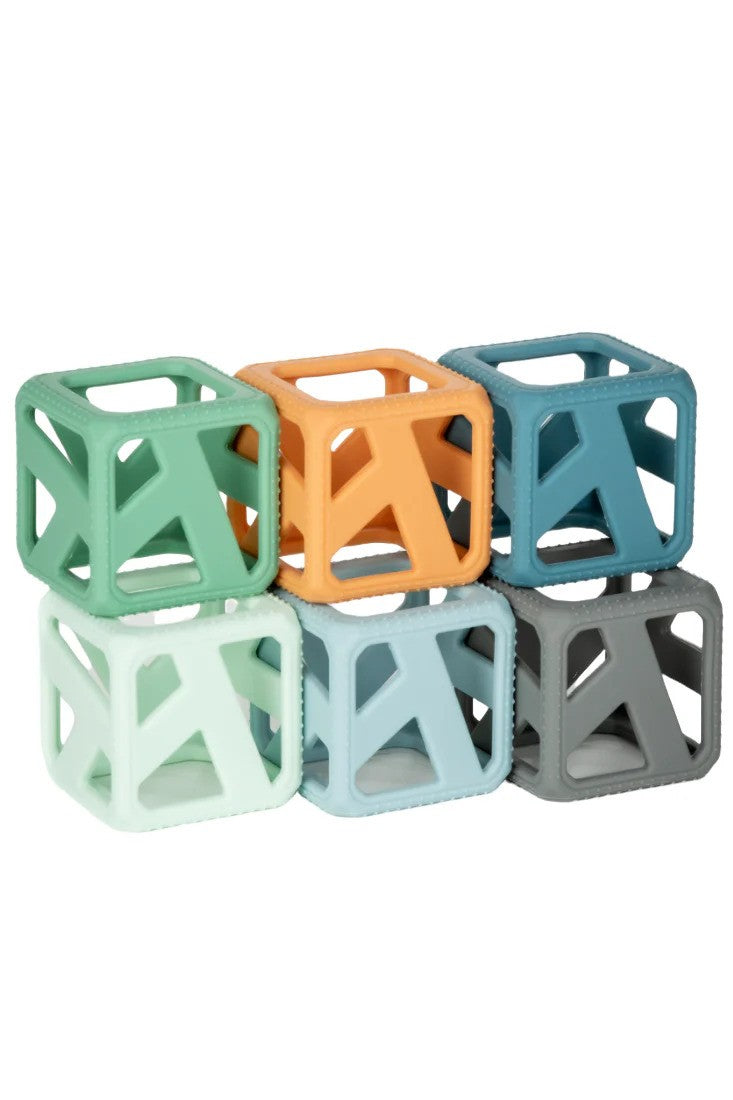 Earthy Tones Stack N Chew - Mini Cubes