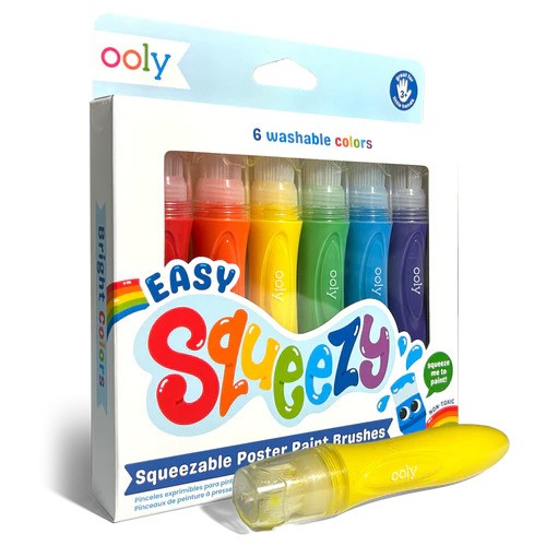 Easy Squeezy Squeezable Poster Paint Brushes