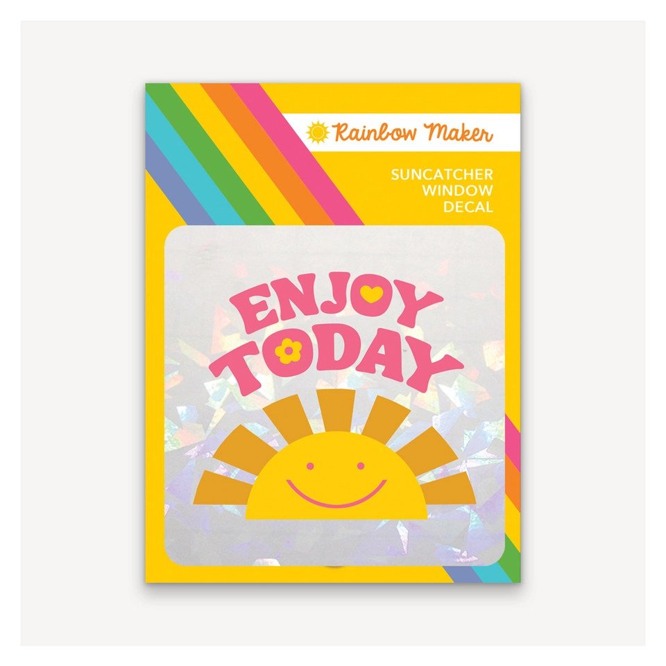 Enjoy Today - Rainbow Maker Suncatcher Decal