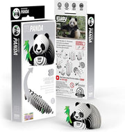Eugy Panda 3D Cardboard Model Kit