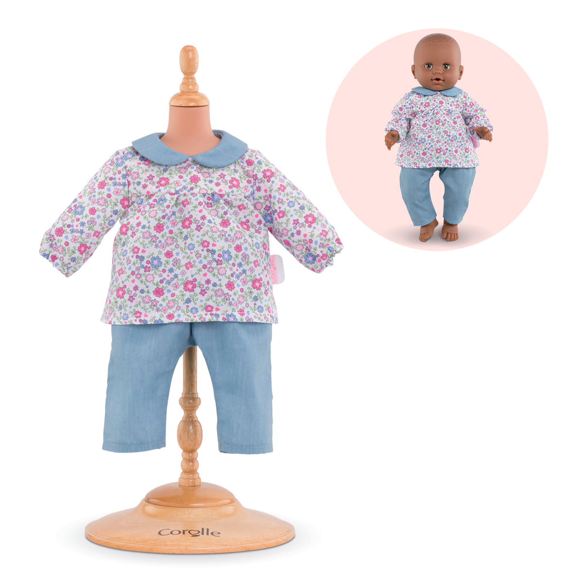 Floral Blouse & Pants Set 14"