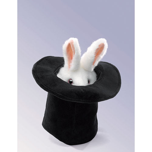 Folkmanis Rabbit in Hat Puppet