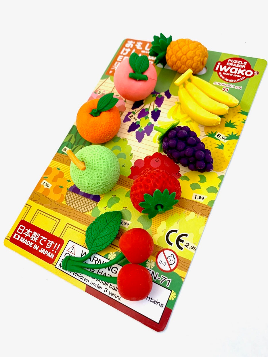 Fruit Eraser Set