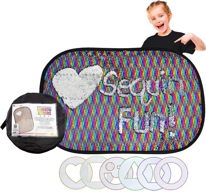 Giant Rainbow Sequins Sensory Toy