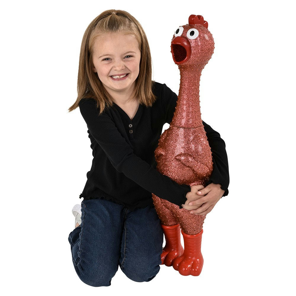 Giant Sparkle Rubber Chicken