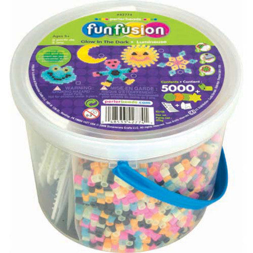 Glow Perler Bead Bucket