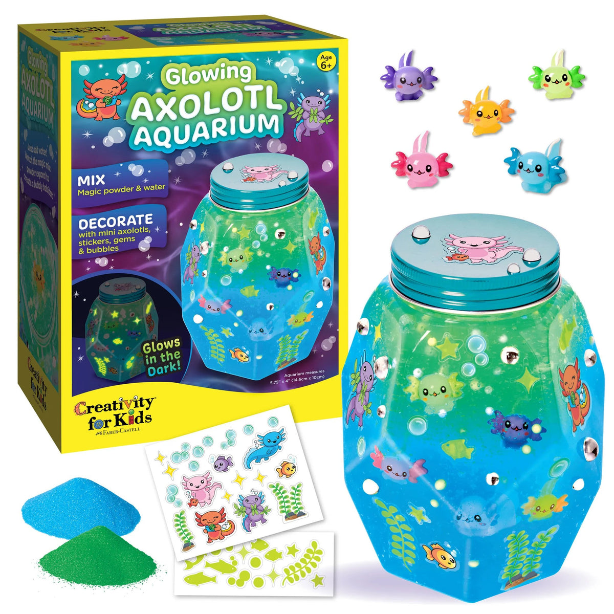 Glowing Axolotl Aquarium Kit