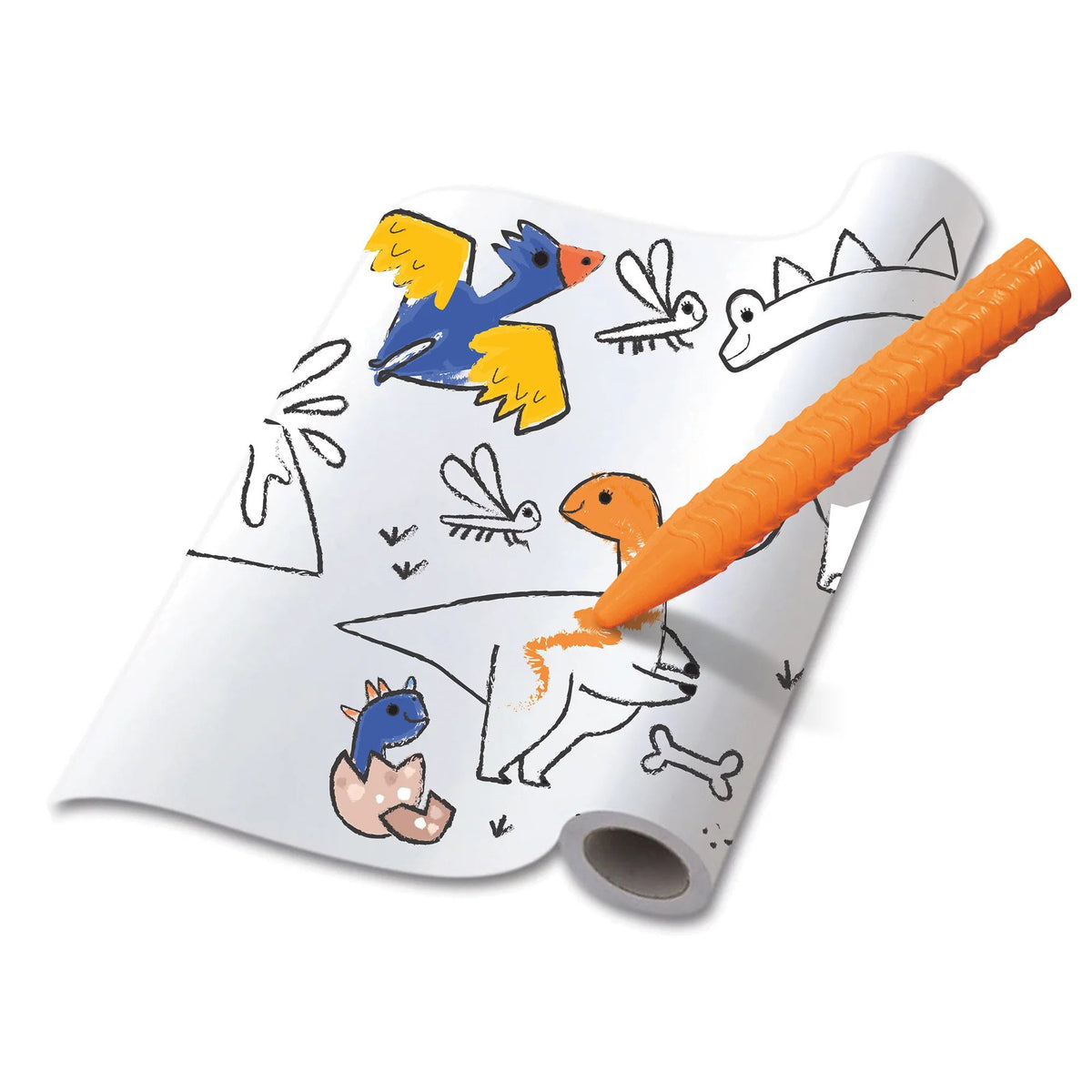 Haku Yoka Coloring Roll Kit Dino World