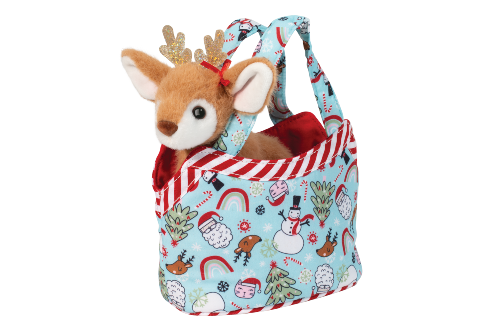 Holiday Sassy Sak with Reindeer