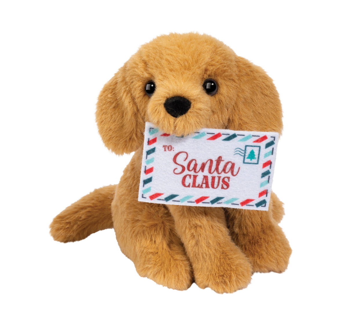 Holiday Sitting Golden Retriever