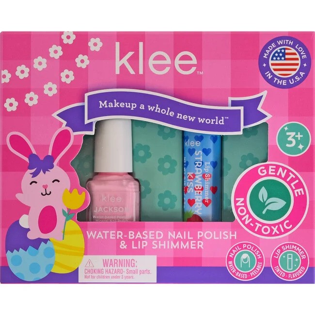 Hopping Pink Easter Nail Polish and Lip Shimmer Set