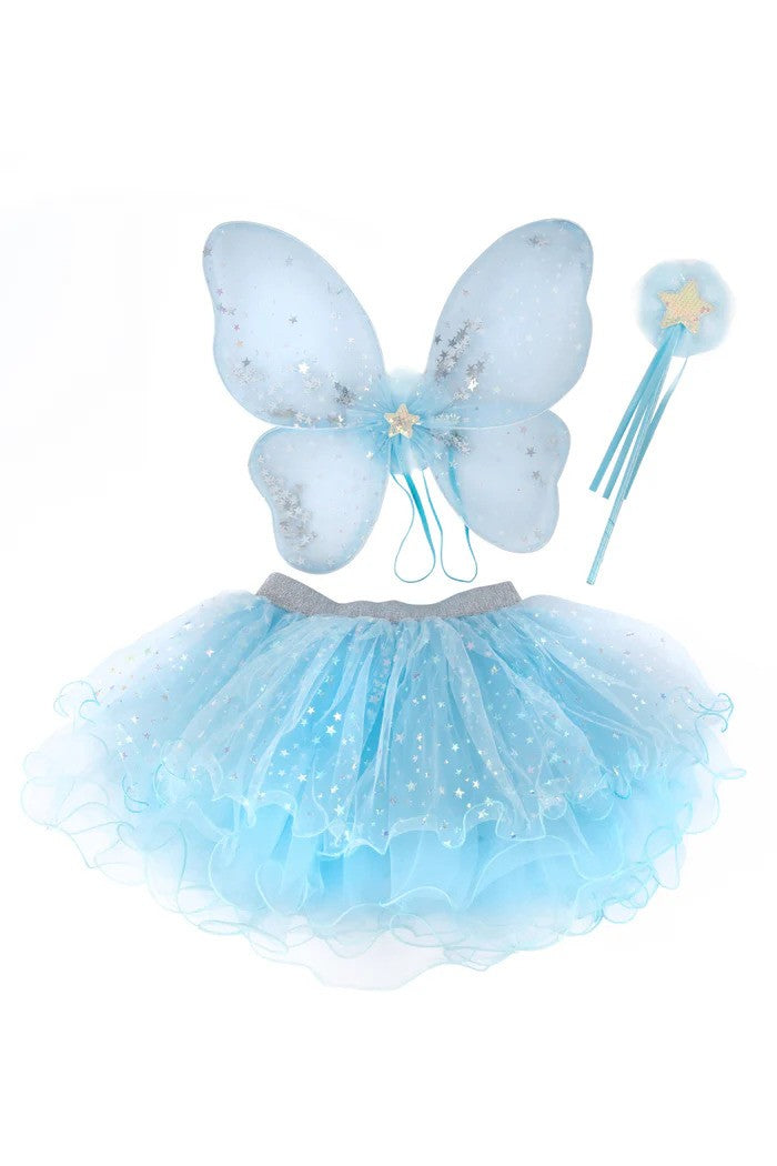 Iridescent Celestial Fairy Wings with Tutu & Wand Size 4-6