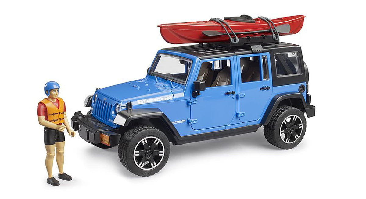 Jeep Wrangler Rubicon w/ Kayak and Kayaker