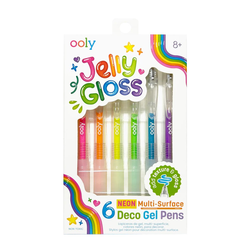 Jelly Gloss 6 Neon Multi-Surface Deco Gel Pens