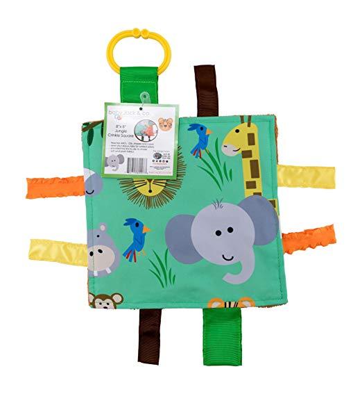 Jungle Tag & Crinkle Blankie