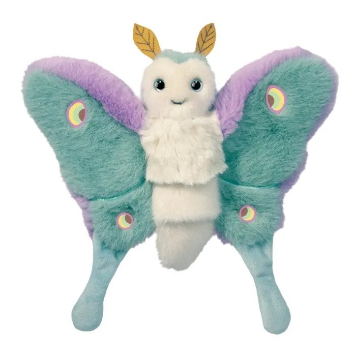 Juniper Luna Moth Cuddle Bug Puppet