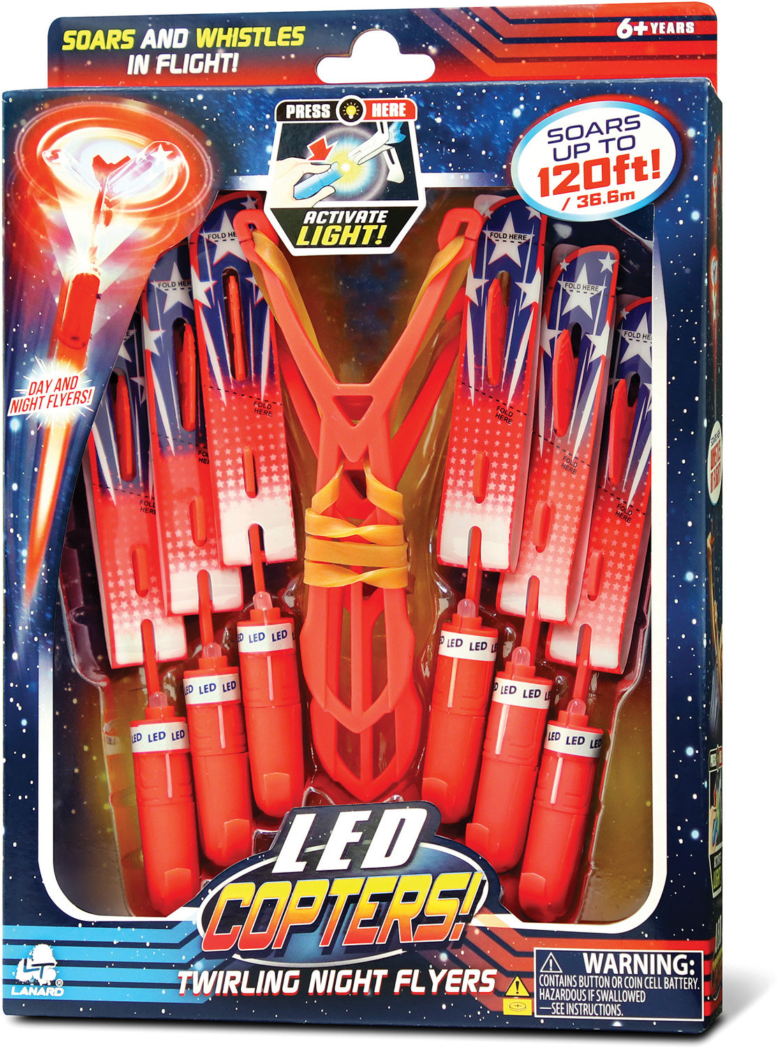 LED Copters - Twirling Night Flyers