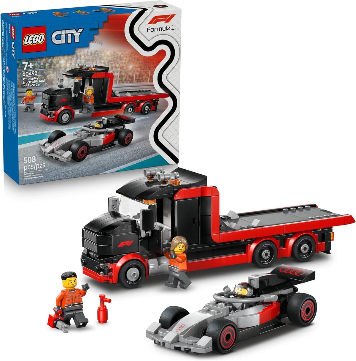 LEGO City F1 Display Truck with Audi F1 Race Car