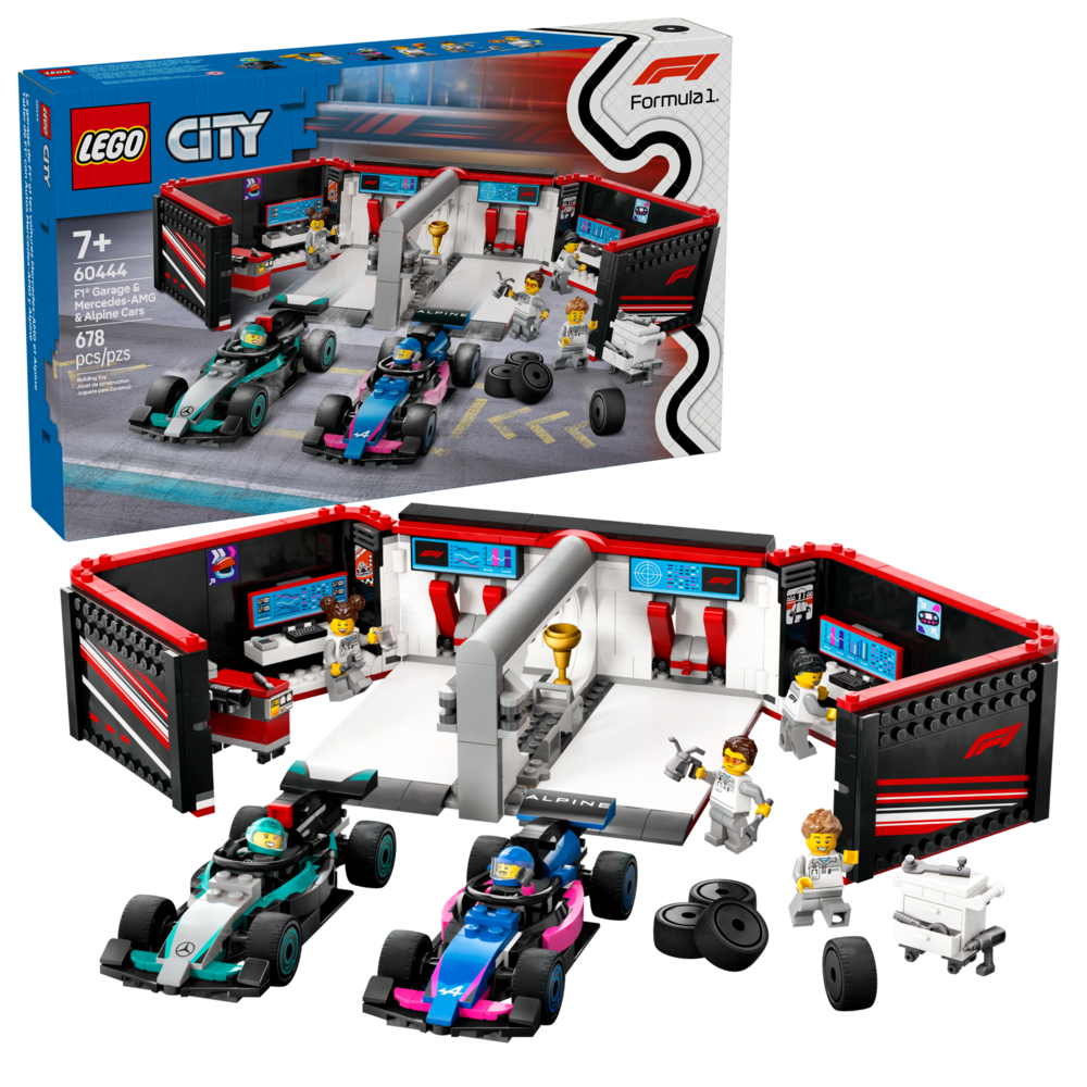 LEGO City F1® Garage & Mercedes-AMG & Alpine Cars