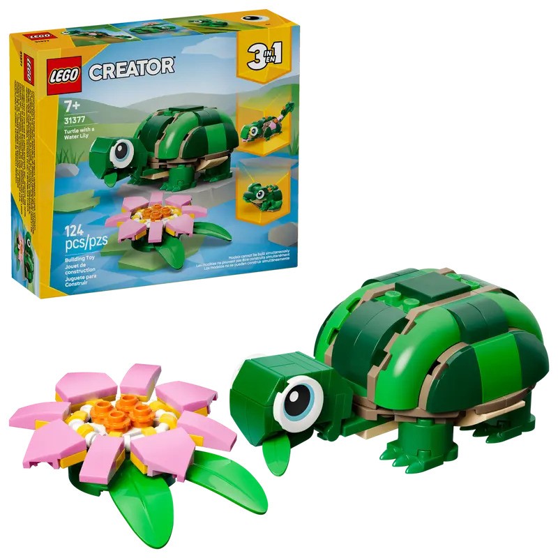 LEGO Creator Turtle with a Water Lily Flower