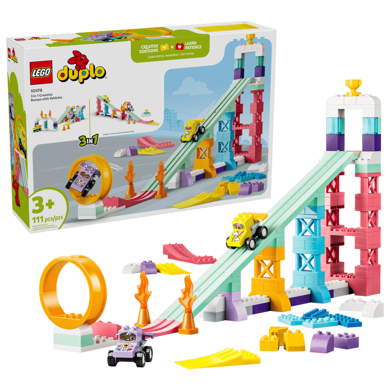 LEGO DUPLO 3 in 1 Creative Ramps with Vehicles