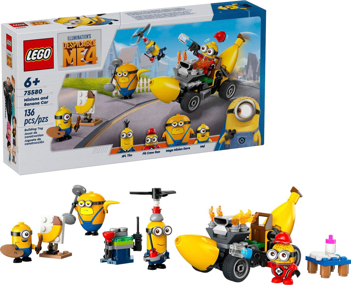 LEGO Despicable Me 4 Minions and Banana Car
