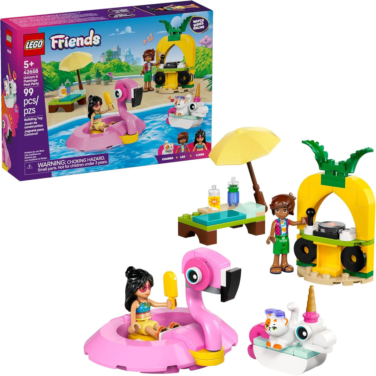 LEGO Friends Unicorn & Flamingo Pool Party