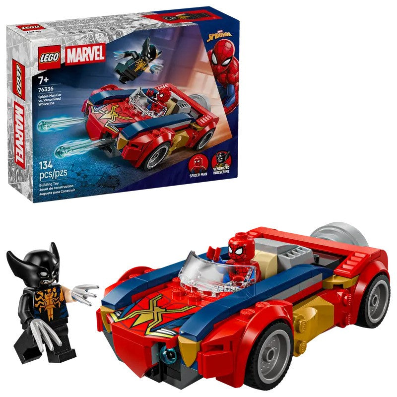 LEGO Marvel Spider-Man Car vs. Venomized Wolverine
