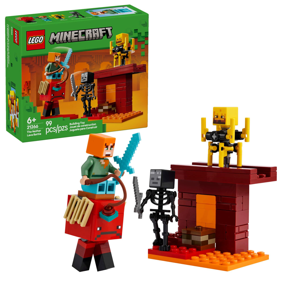 LEGO Minecraft The Nether Lava Battle