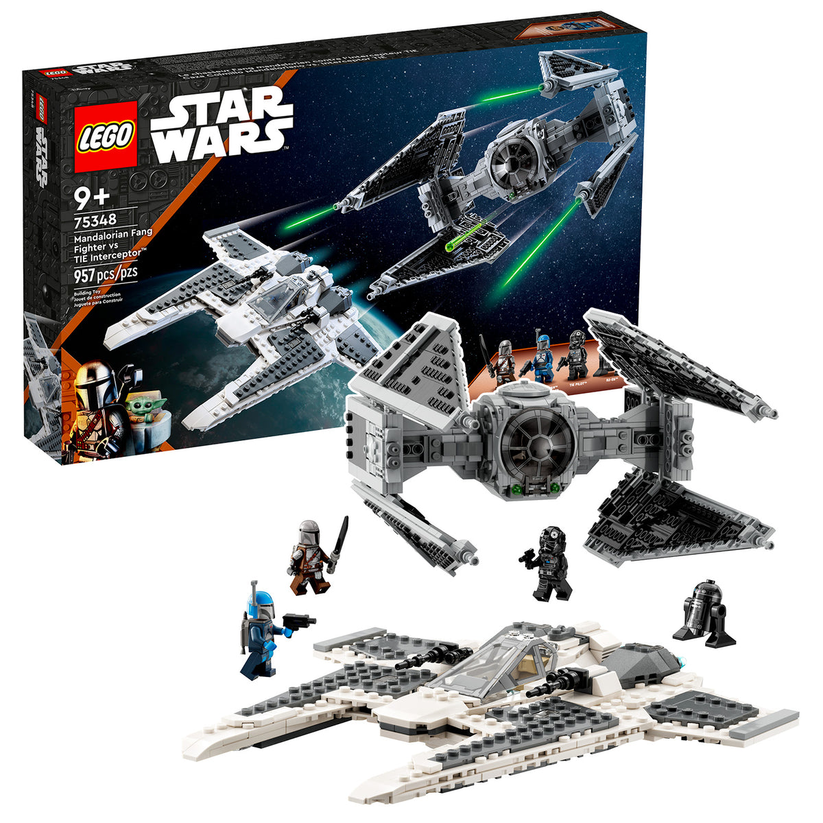 LEGO Star Wars Mandalorian Fang Fighter vs. TIE Interceptor