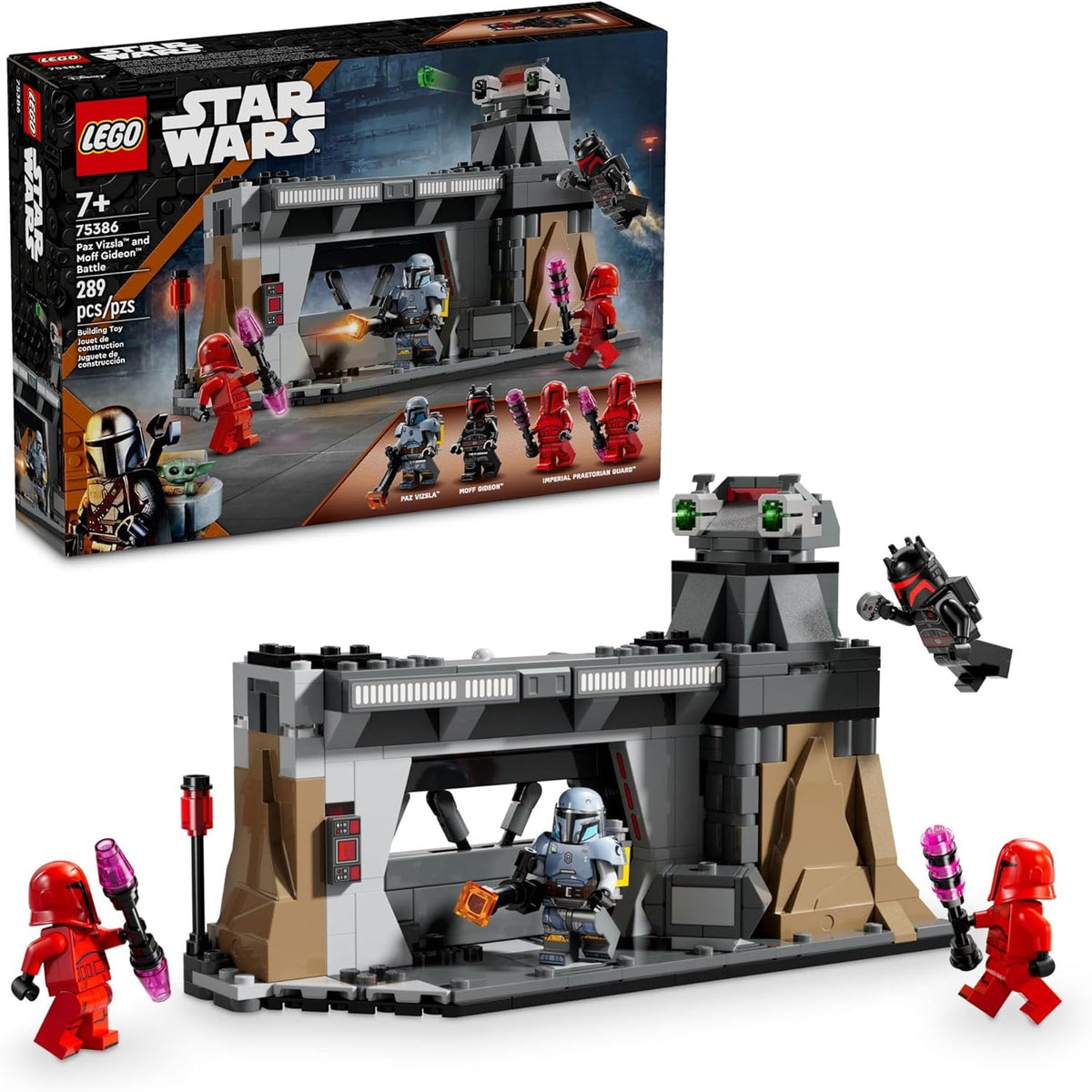LEGO Star Wars Paz Vizsla and Moff Gideon Battle