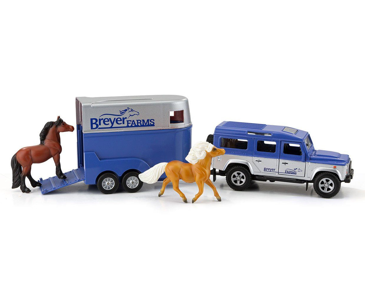 Land Rover and Tag A Long Horse Trailer Set