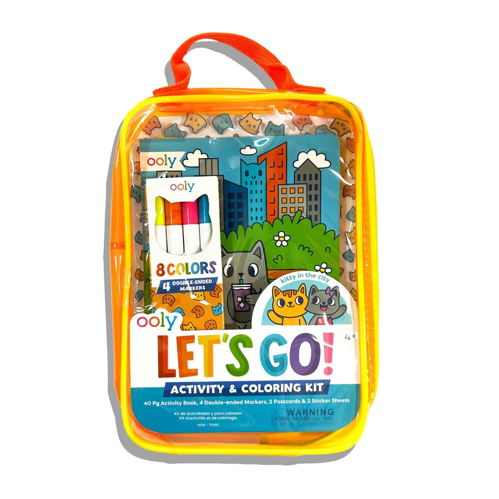 Let's Go! Activity & Coloring Kit - Kitty in the City