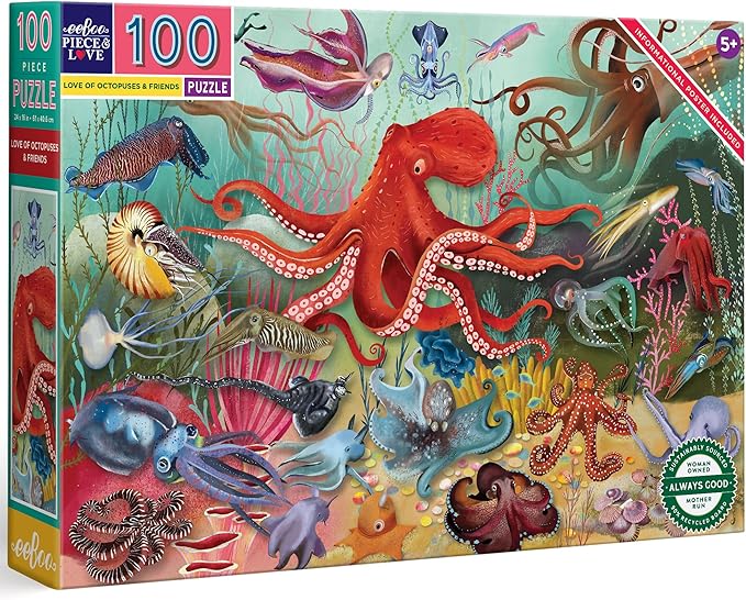 Love of Octopuses and Friends 100pc Puzzle
