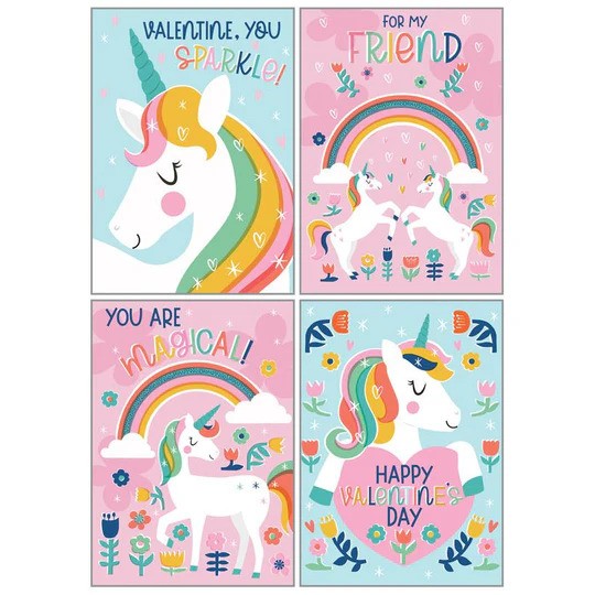 Magical Unicorns Valentine Pack