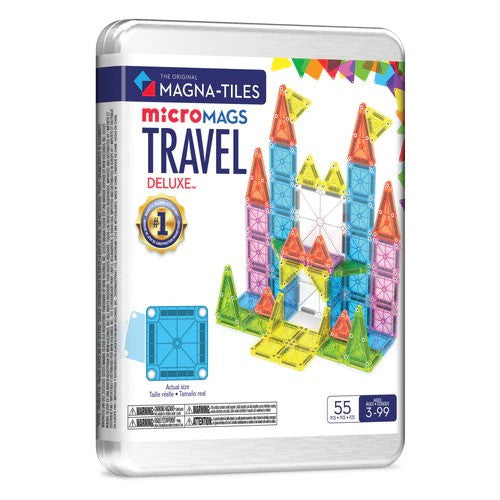 Magna-Tiles Micro Mags Travel Set Deluxe 55 Piece Set
