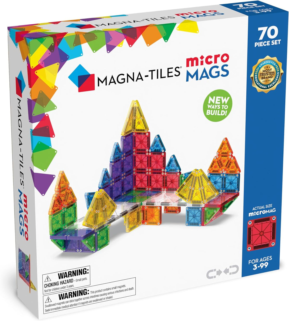 Magna-Tiles MicroMAGS 70pc Set