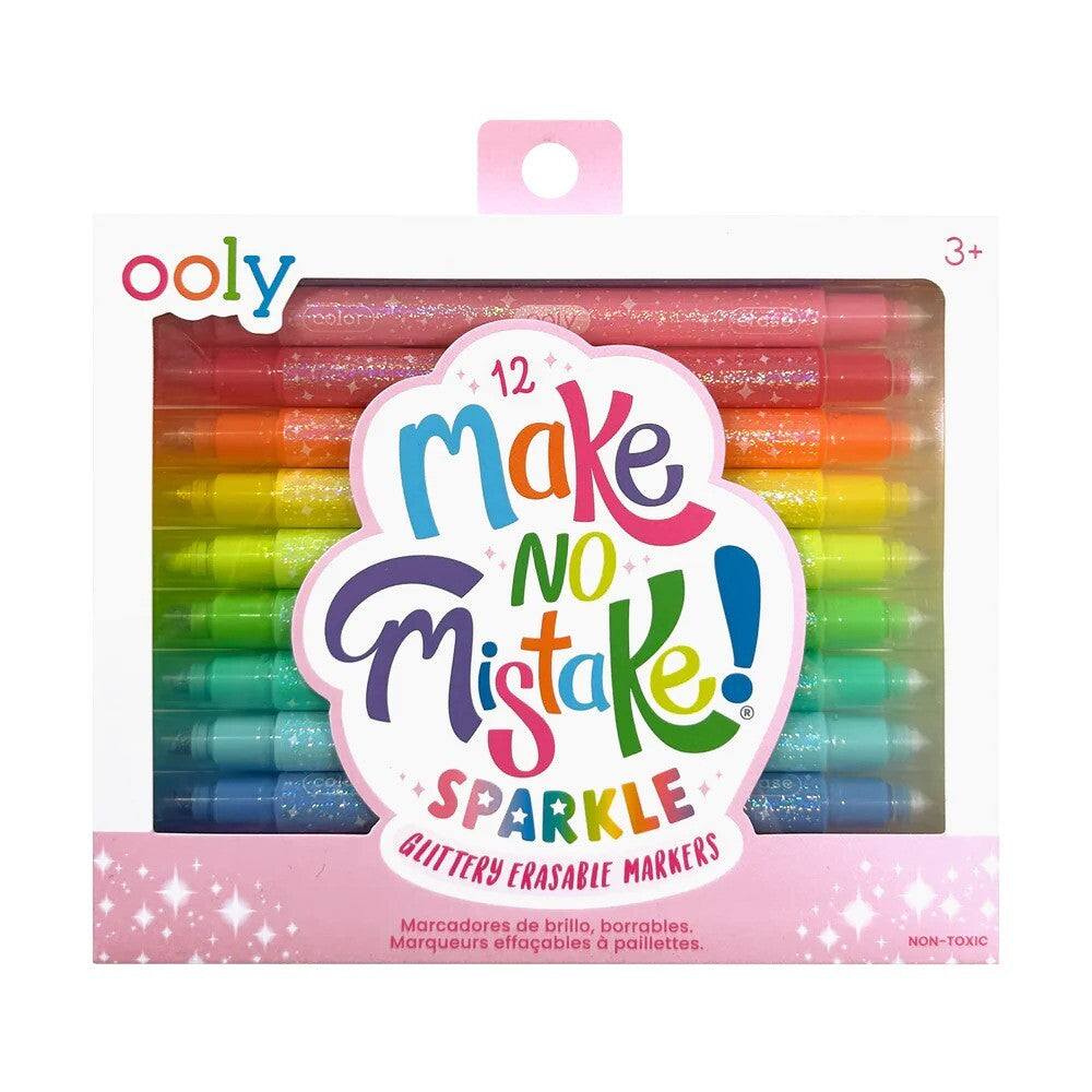 Make No Mistake! Sparkle Glittery Erasable Markers