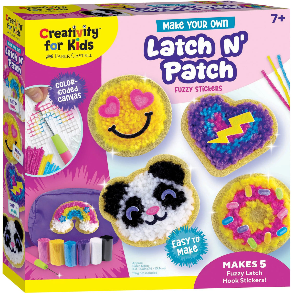 Make Your Own Latch N' Patch Fuzzy Stickers